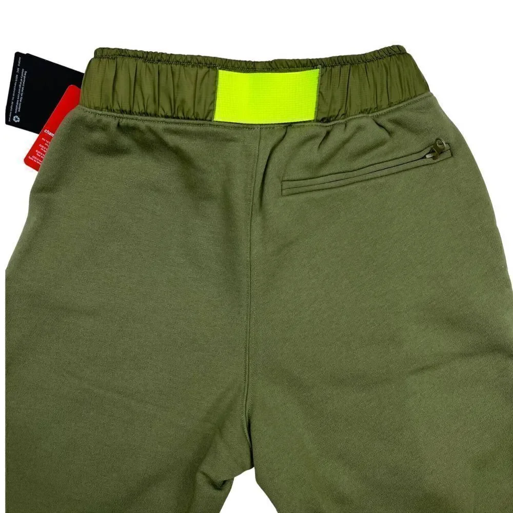 New Champion Men US XS Olive Fleece Pants Patch Pockets Sport Warm Joggers - Picture 7 of 13